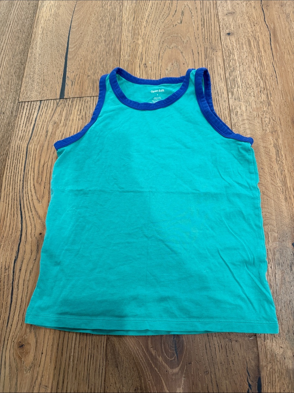 OPEN EDIT 100% Cotton Boy’s Tank Top - Size 6